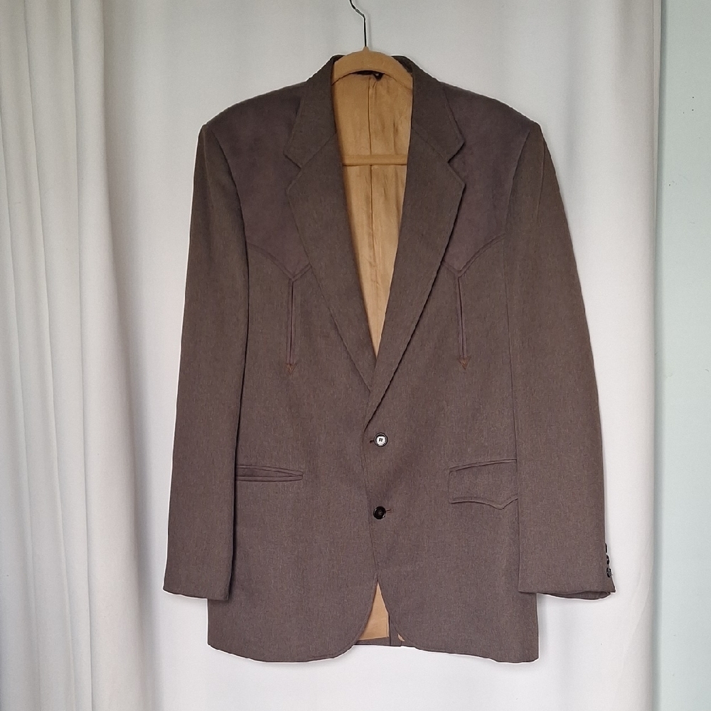 Vintage Circle S Men's Brown Western Hunting Blazer Size 40L